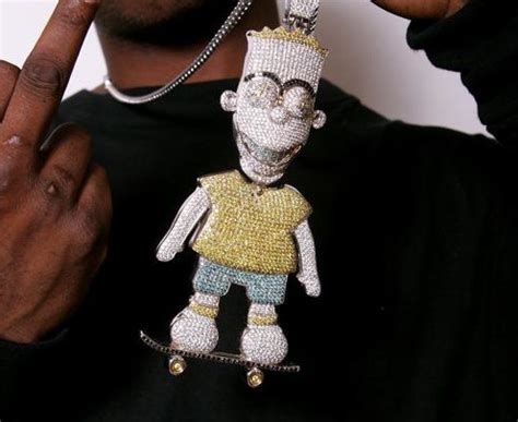 gucci mane bart simpson chain replica|bart simpson chain designer.